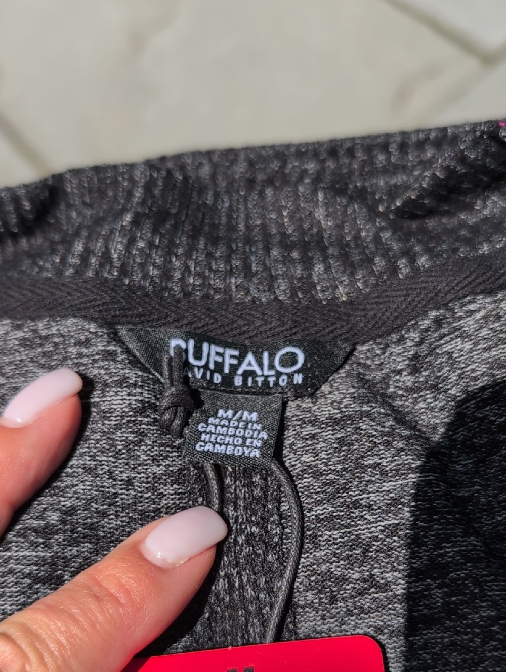 Buffalo David Bitton Women's V-Neck Sweater - Charcoal Gray - Picture 2 of 3